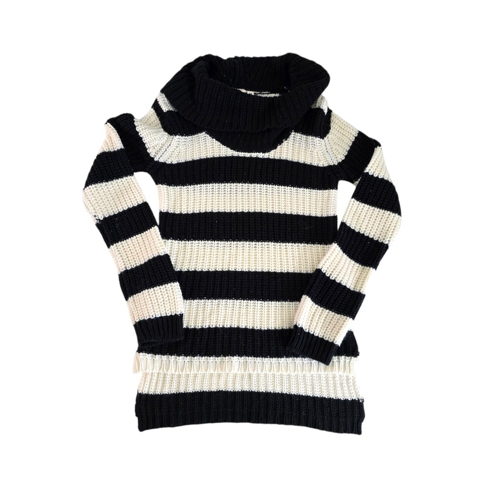 Derek Heart Womens Striped Knit Sweater Size Medium Long Sleeve